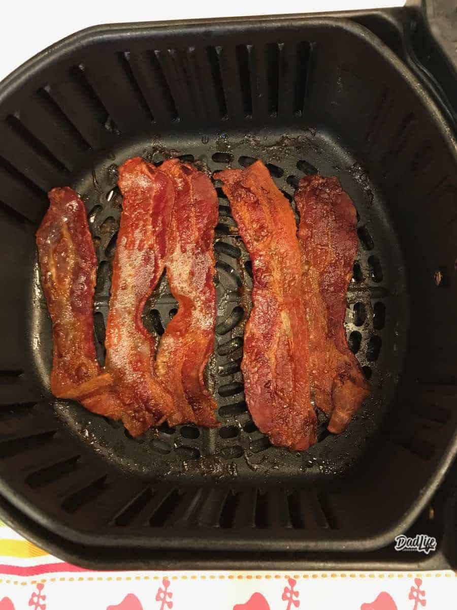 Cooked Bacon in Air Fryer