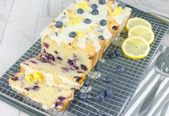 blueberry lemon sour cream pound cake