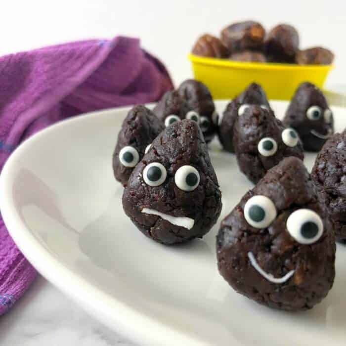 Fun Snacks For Toddlers - Poop Emoji Bites