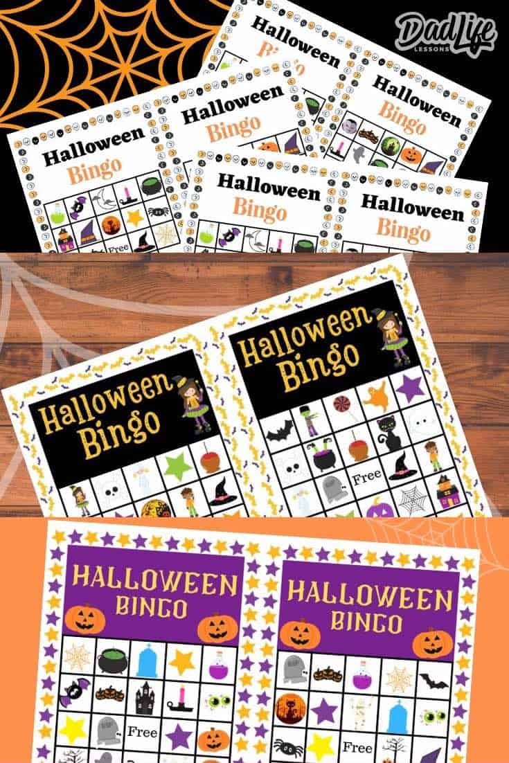 3 Sets Of Free Printable Halloween Bingo Cards Dad Life Lessons