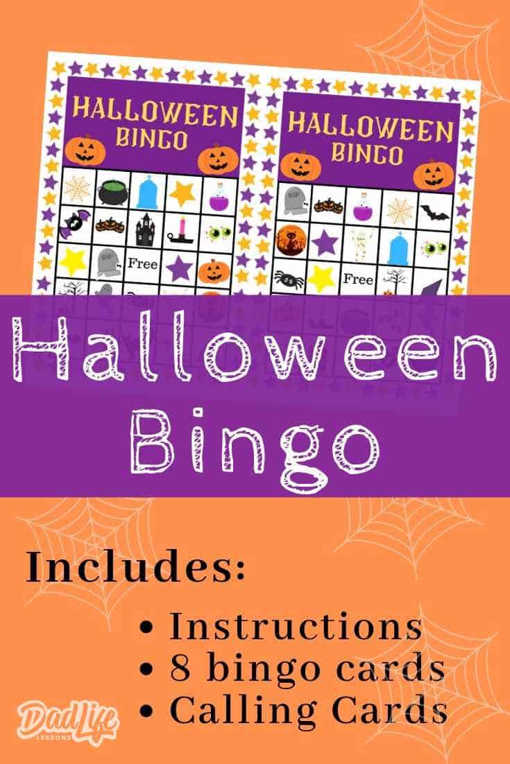 Halloween Bingo Pin1