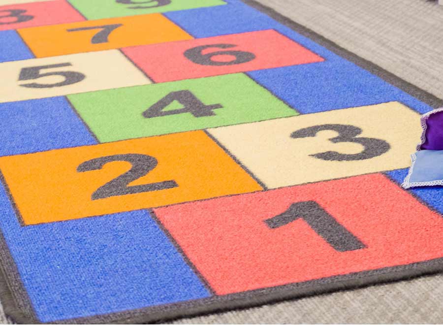 indoor hopscotch game