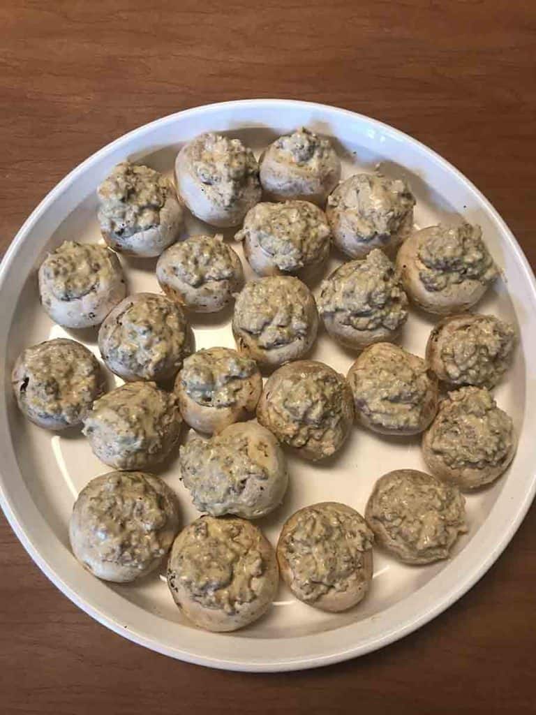 stuffing mushrooms