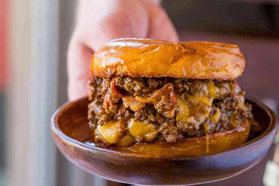 Bacon Beer Cheese Sloppy Joes With Ground Hamburger meat