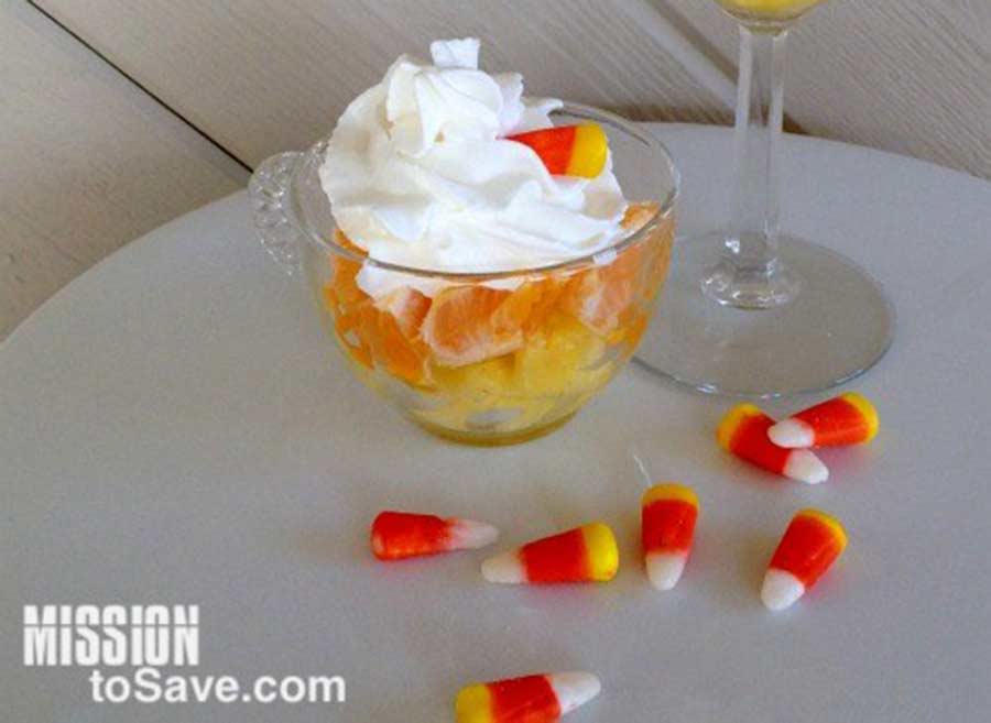 Easy homemade candy corn cocktail