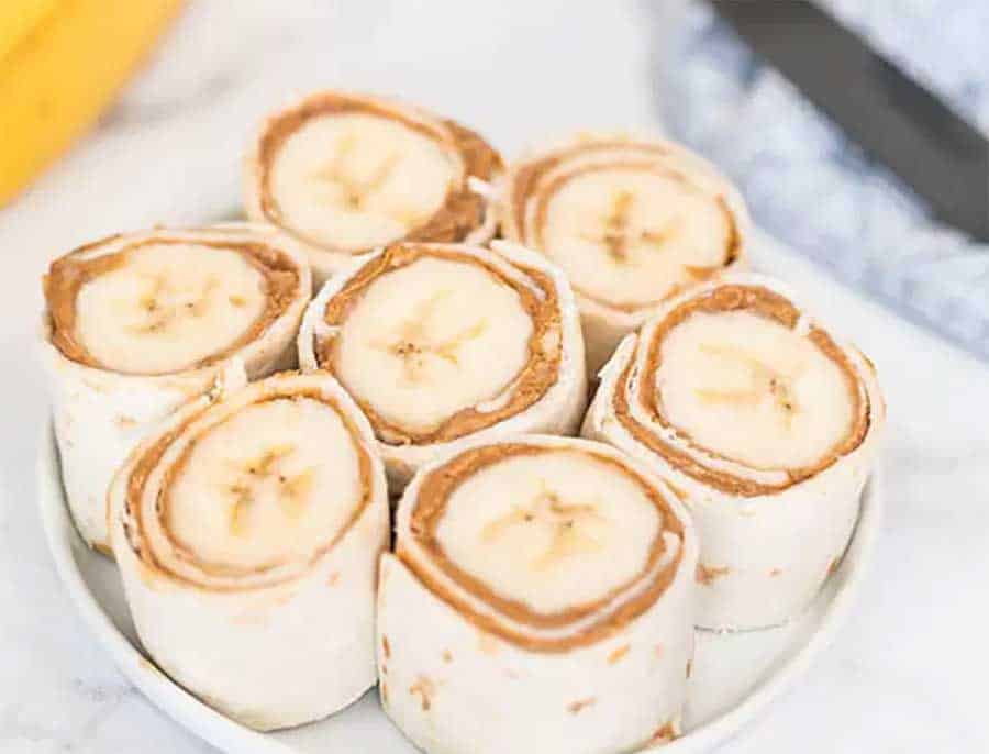 Easy homemade banana roll ups