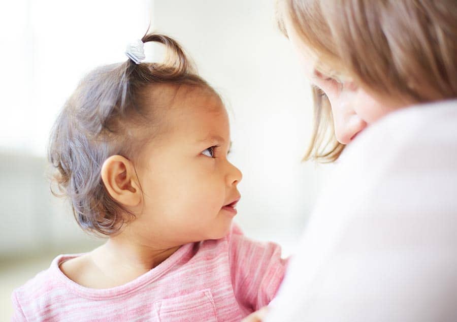 eye contact with toddler