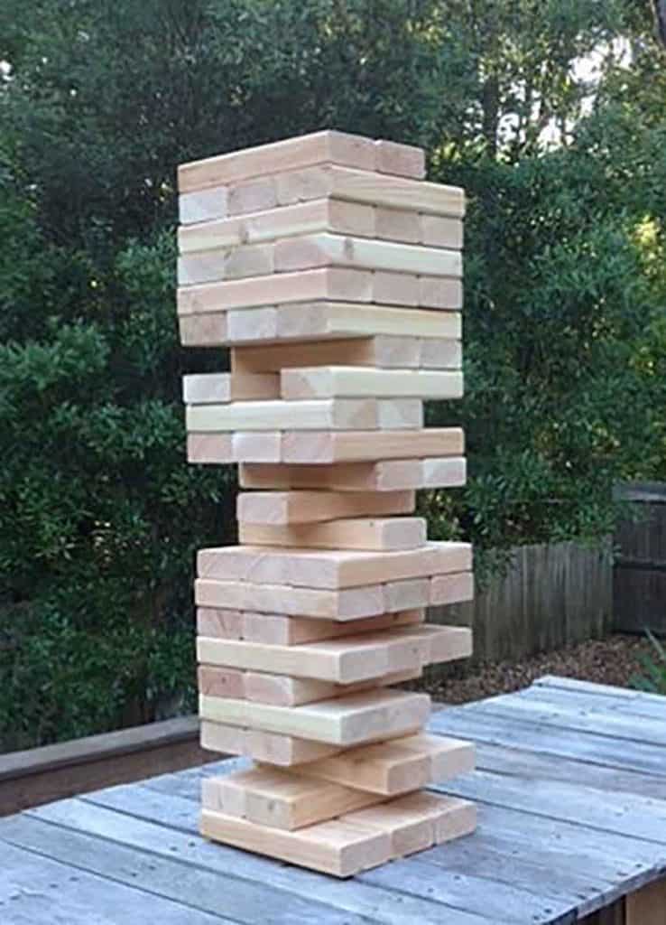 big jenga outside game for kids