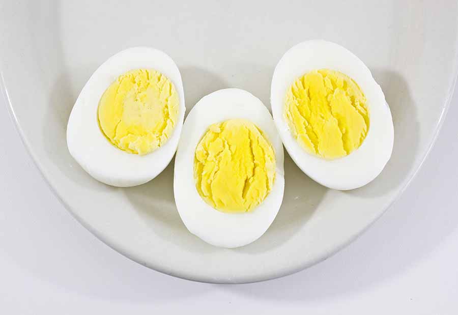 healthy hard-boiled egg snack