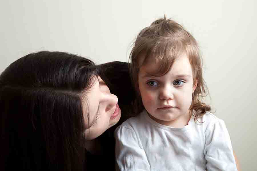 parent speaking to child